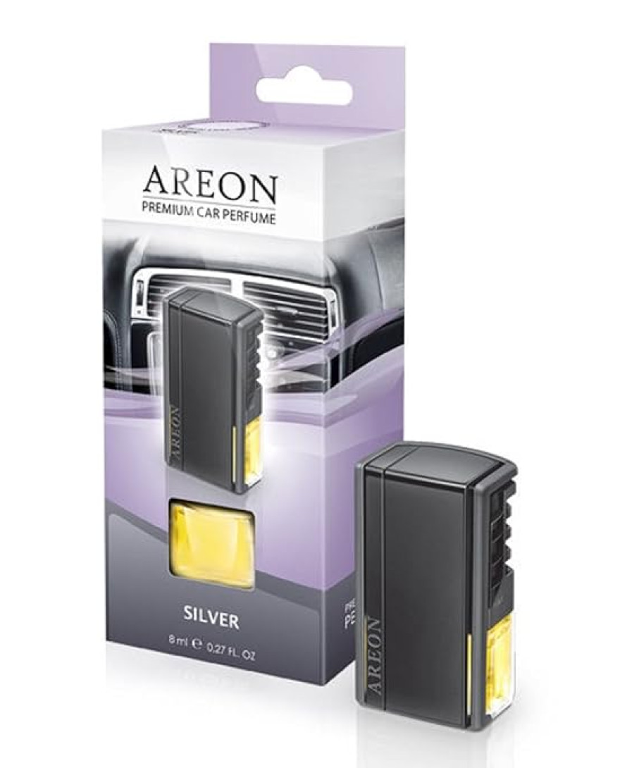 Areon CAR AC Vent Car Freshener Silver | 8ml